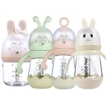 Newborn Baby Milk Feeding Bottle Borosilicate Glass