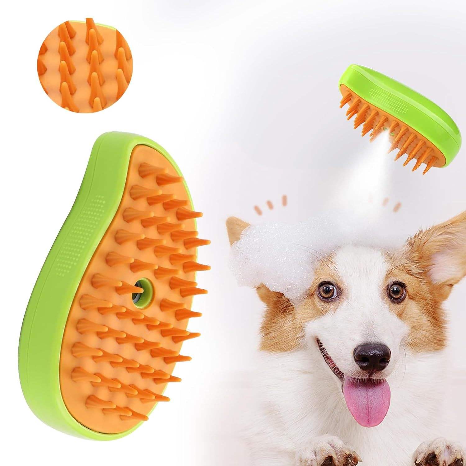 Cat steam brush three in one spray cat brush self-cleaning pet steam comb massage