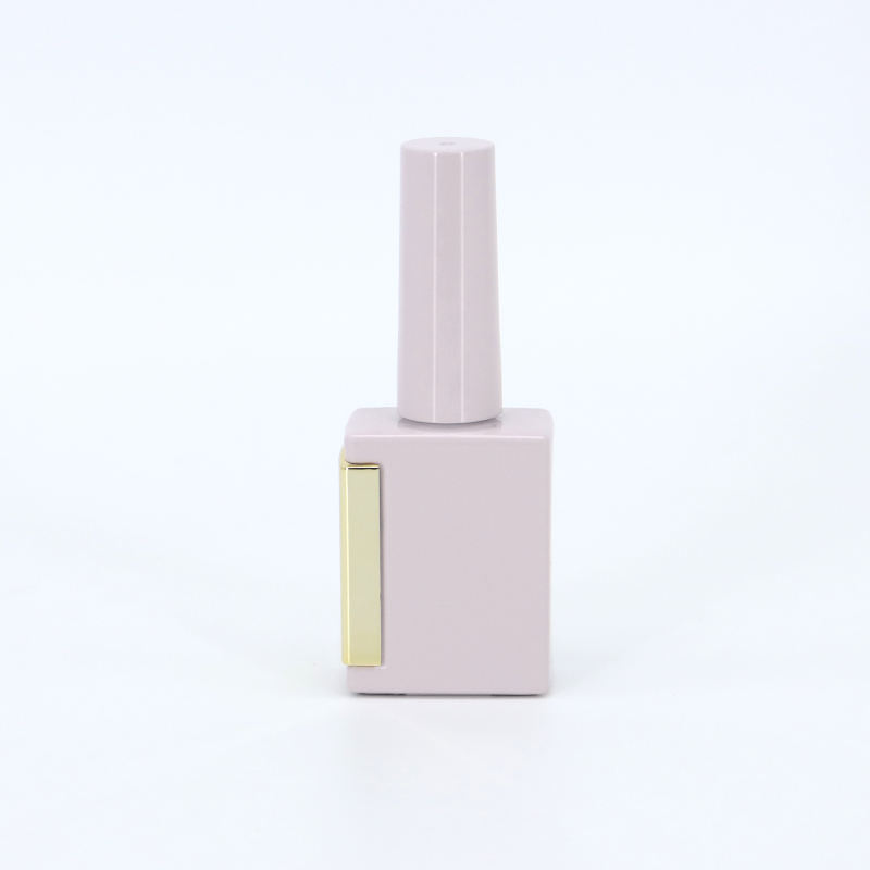 Pink 10ml Haute Couture Glass Nail Polish Bottle