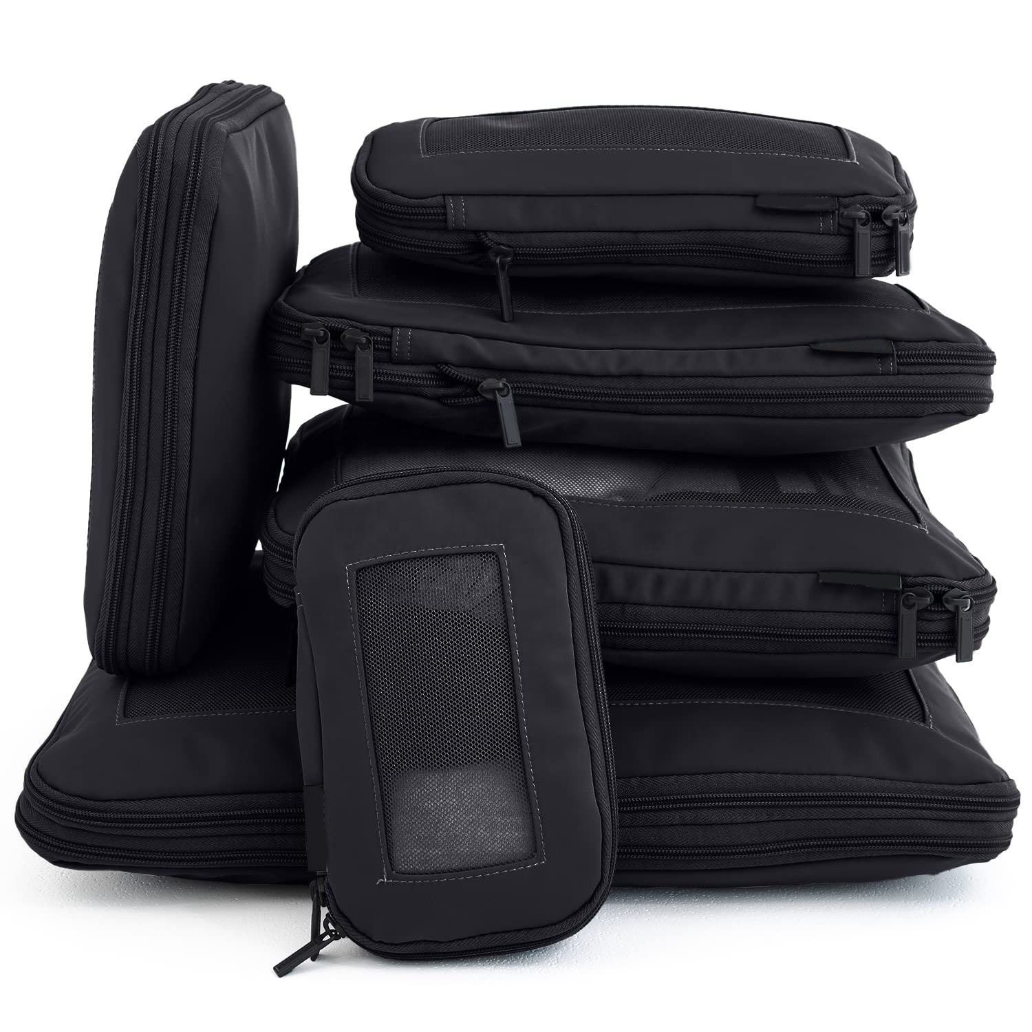 4/6 Set Storage Compression Packing Cubes Strong Zipper