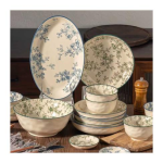 Dinnerware set porcelain dinner high quality blue  dinnerware sets luxury porcelain royal