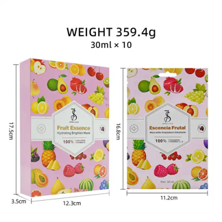 Vitamin C Fruit Mask Collagen Nourishing Anti-Wrinkle firming Repair Essence Moisturizing and Whitening mask