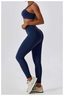 Workout Wear High Waisted Workout Yoga Leggings And Bra 2 Piece Yoga Set Custom Fitness Wear Sports Suits Yoga Sets For Women