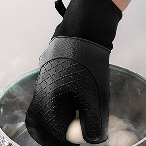 Molded silicone print silicone microwave gloves kitchen BBQ gloves