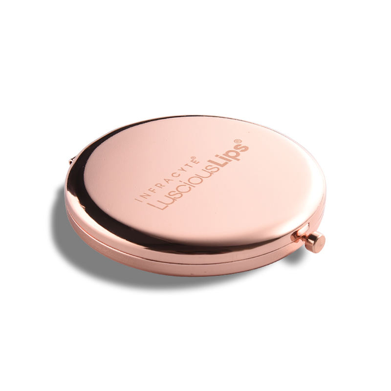 Round Cosmetic Makeup Pocket Mirror Portable Mini Rose Gold Custom Logo Hand Mirror