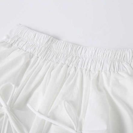 Featured design white women skirts wholesale bulk ladies long maxi pleated  skirts for girls satin skirts