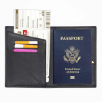 high quality waterproof passport cover genuine leather travel passport holder