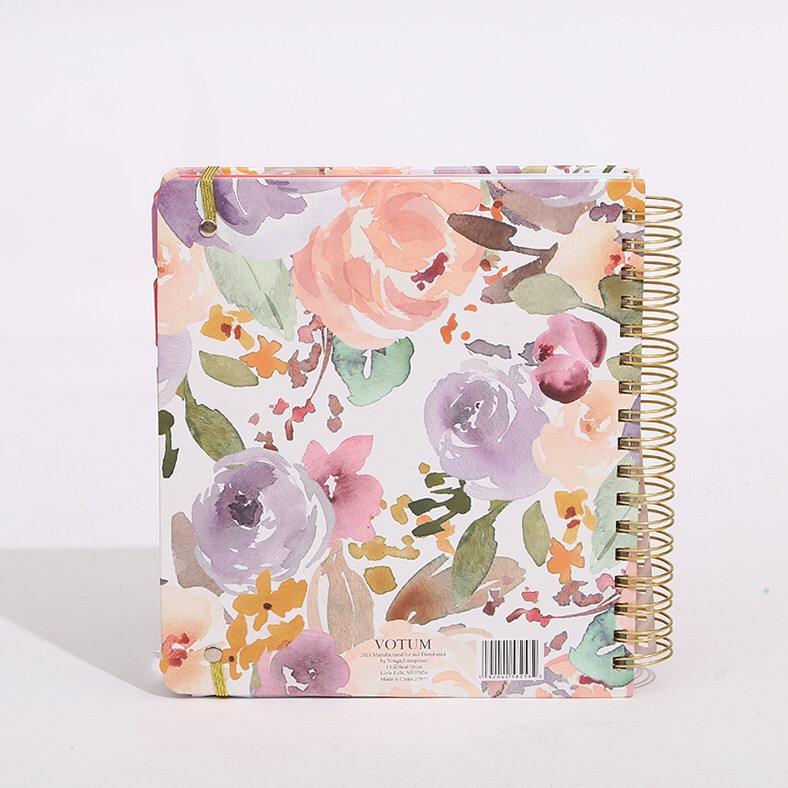 Books Printing custom organizer diary notebook undated journal planner