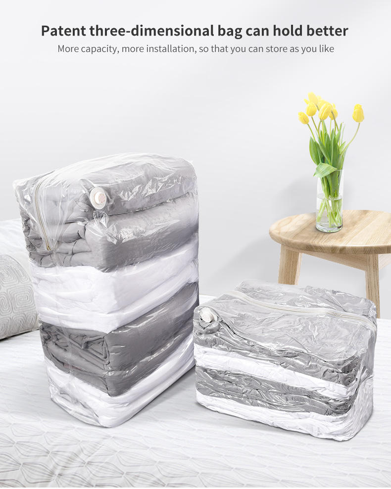 Sustainable Cube Vacume Storage Bag for Bedding vacuum packing bag