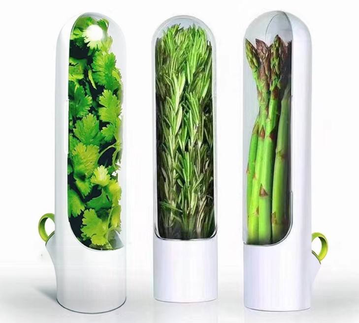 Vegetable storage Crisper The crisper Kitchen Food Storage Container Herb Keeper Kitchen Gadgets