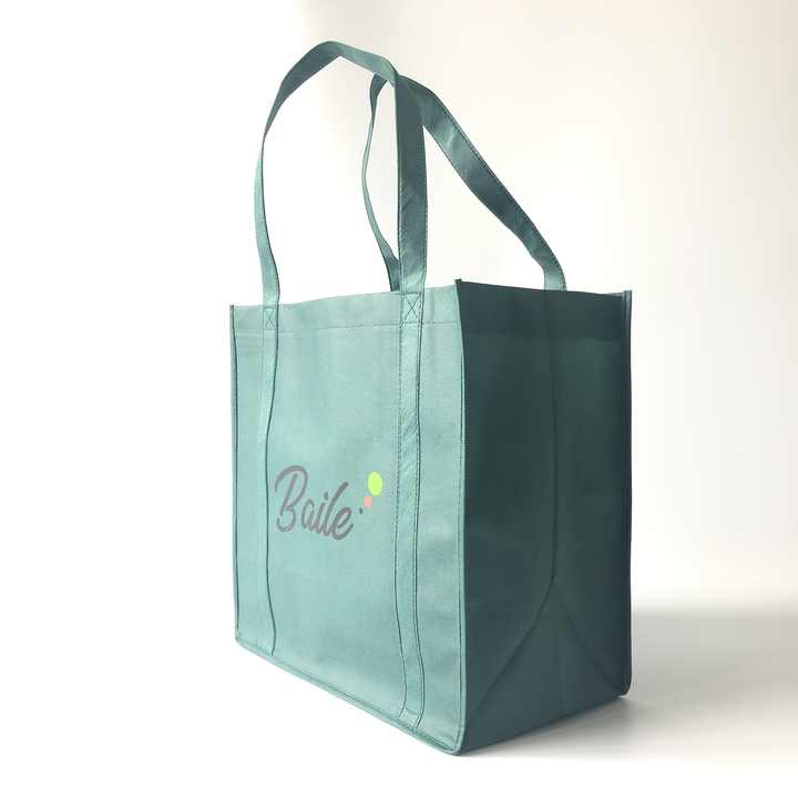 Reusable Extra-Wide Heavy Duty Fabric Carry Tote Non Woven Bag Grocery Shopping Bags