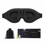 Travel Night Sleep Cover Eye Sleeping Mask with Nose Pad and Elastics