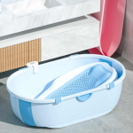 Baby bath tub set foldable with temperature collapsible kids baby bathtub