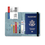 Passport Cover Sublimation Multifunction Travel Wallet Rfid Pu Leather Passport Holder