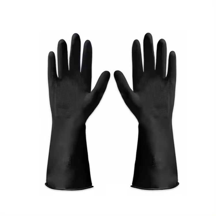 Kitchen Dishwashing Gloves Reusable Household Cleaning Gloves Flexible Durable and Non-Slip Black