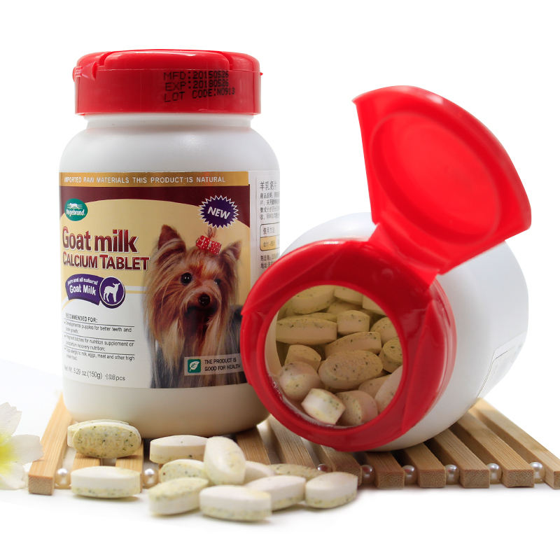 Dogs Nutrition Supplements Goat Milk Tablet Puppy Vitamin Supplements Customized Logo Pet Chews