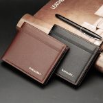 Men’s Wallet Leather Travel Wallet Multi Card Holder Popular Minimalist Fabric Wallet