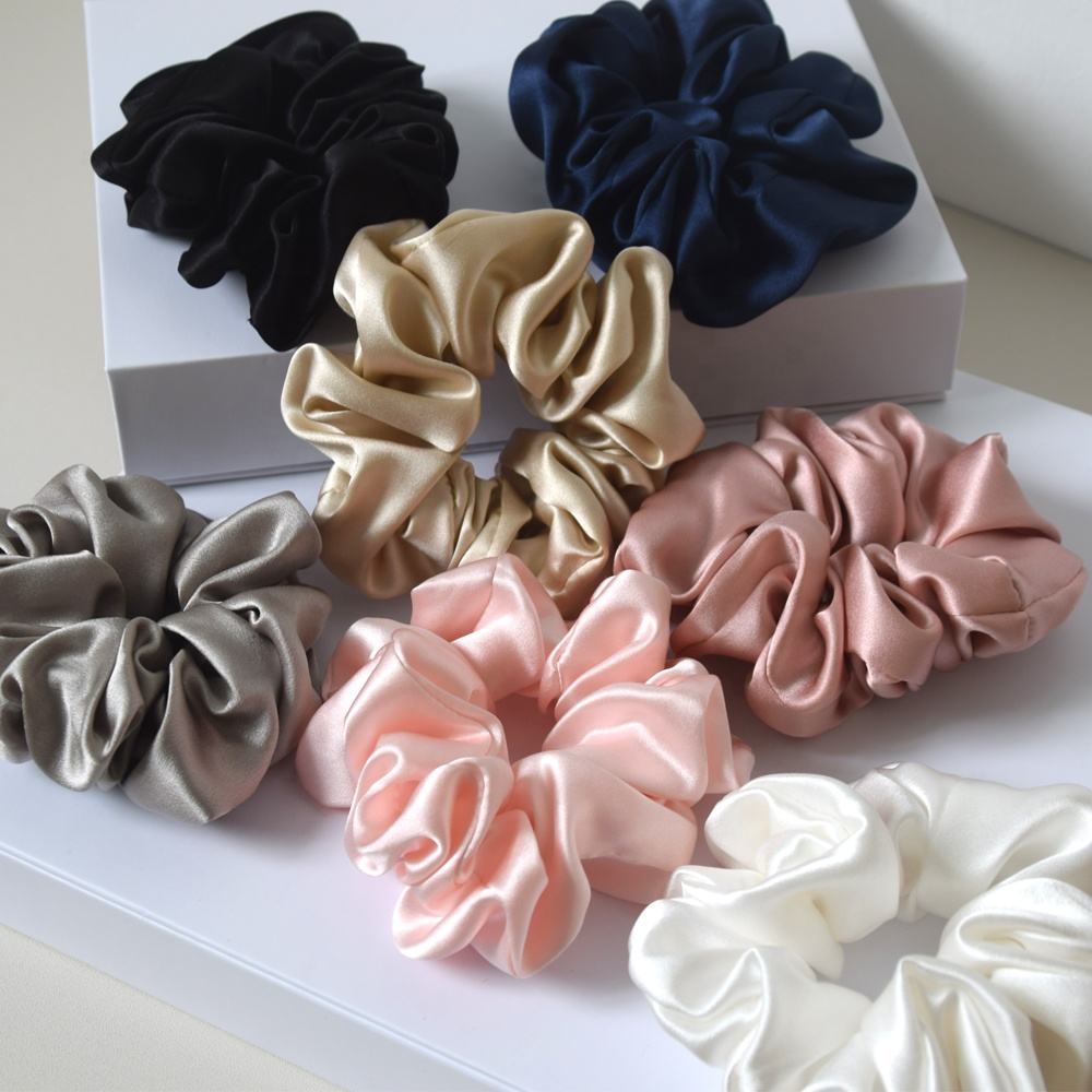 Pure Sil Regular Silk Scrunchies For Hair Scrunchies Silk For Women Soft Hair Care