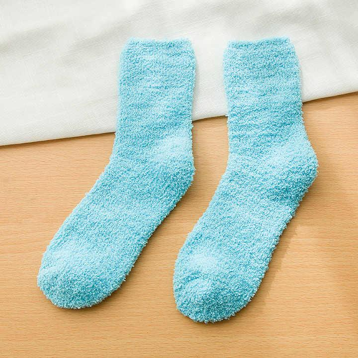 Own Design Bulk Warm winter  christmas socks custom Fuzzy Socks Women