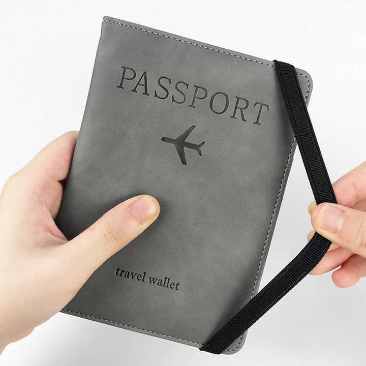 Passport Cover Sublimation Multifunction Travel Wallet Rfid Pu Leather Passport Holder