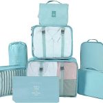 Packing Cubes 8 Set Packing Cubes Luggage Packing Organizers Travel Bag Suitcase Organizer with Shoe Bag