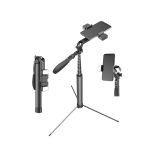 RGB+Warm dual lights design mount stand bracket cellphone stand tripod Equipped with sub-handle for physical anti-sway A21S