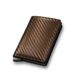 Carbon Fiber Wallet Fashion Men Short Leather Wallets Slim Money Bag Coin Purse Credit Card Holder Wallet