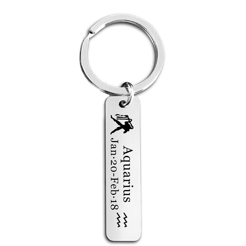 Stainless Steel Holiday Gift Small Gift Engraved Metal Keychain