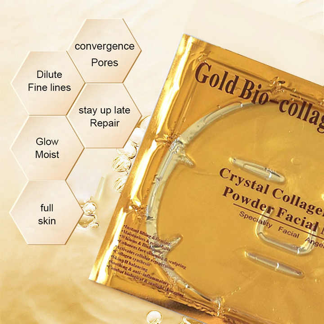 Natural Hydrating Facial Mask Sheet Beauty Skin Hydro Gel Whitening 24k Gold Collagen Face Mask