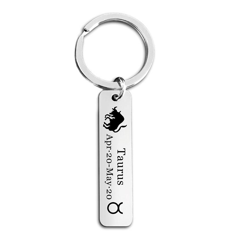 Stainless Steel Holiday Gift Small Gift Engraved Metal Keychain