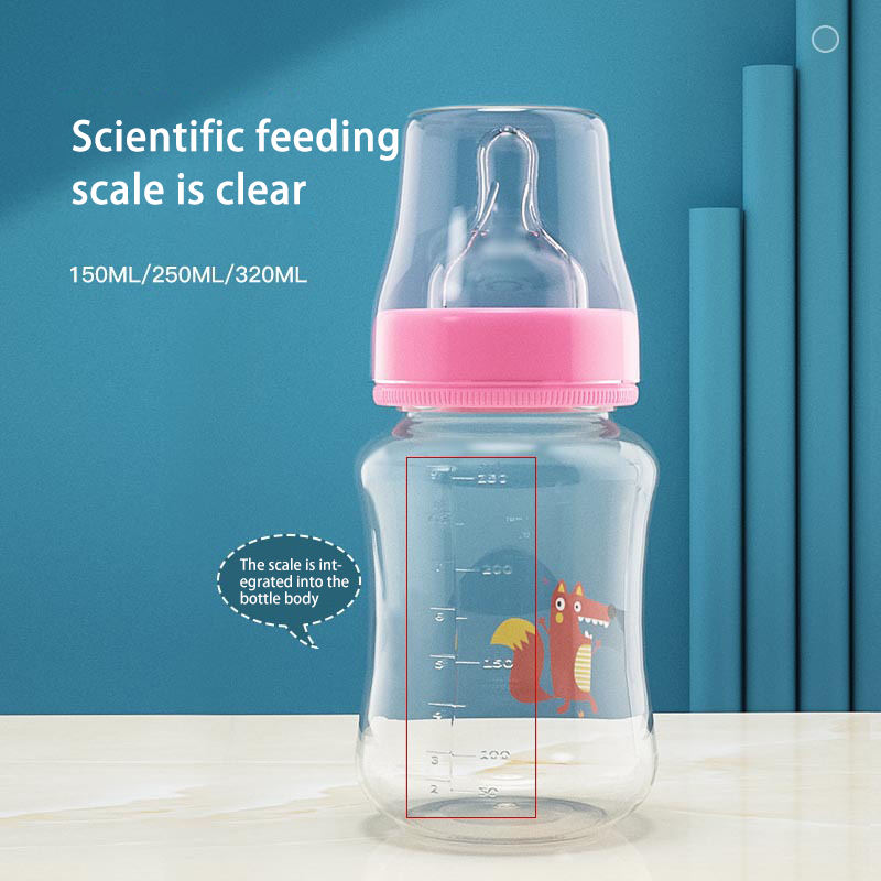 Baby Milk Bottle Baby Feeding Bottle With Silicone Nipple Nursing Bottle For Baby