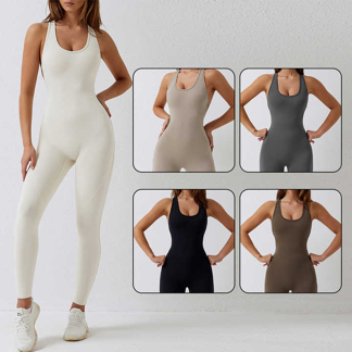 Soft Sportswear Gym Fitness Sets Jumpsuits Workout Yoga Sets Womens Yoga Activewear One Pieces Bodysuits