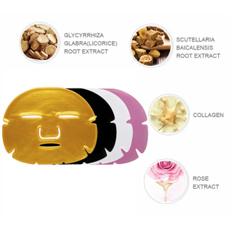 Natural Hydrating Facial Mask Sheet Beauty Skin Hydro Gel Whitening 24k Gold Collagen Face Mask