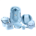 Freestanding Foldable Baby Bathtub Bath Tub Basin Set For New Born Baby