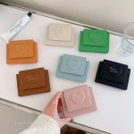 Women’s small wallet multi-colors love embossed PU short coin purse