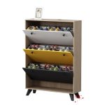 Stackable Shoe Storage Cabinet shoe organizer wooden colorful shoe cabinet organizer