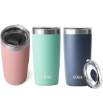 stainless steel insulated 10oz 20oz tumbler mug ramblers with magnetic MagSlider lid