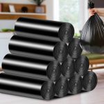 Garbage Bags Household Custom Printed Into Rolls of Plastic Security Square Bottom Bag