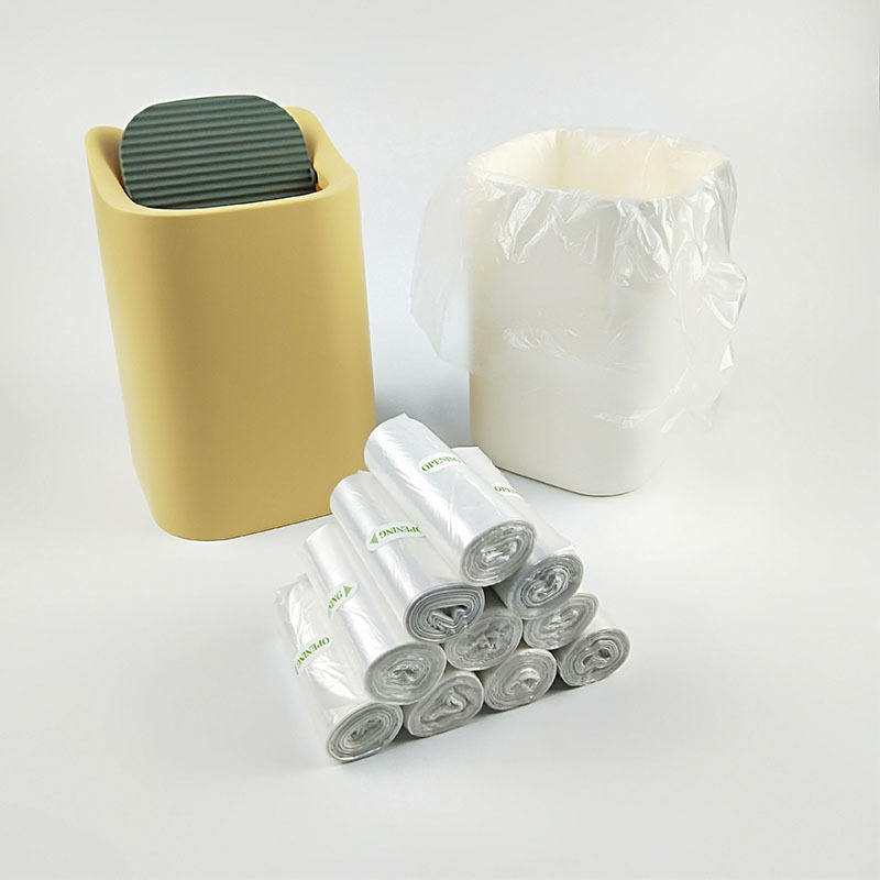 Garbage Bags Household Custom Printed Into Rolls of Plastic Security Square Bottom Bag