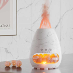 200ml Salt Stone Fire Flame Humidifier Aroma Diffuser Air Essential Oil Ultrasonic Humidifier