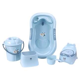 Freestanding Foldable Baby Bathtub Bath Tub Basin Set For New Born Baby