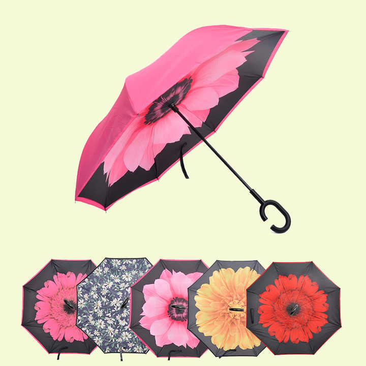 umbrellas corporation gifts inverse magic flower paraguas reversible paraplui reverse inverted umbrella