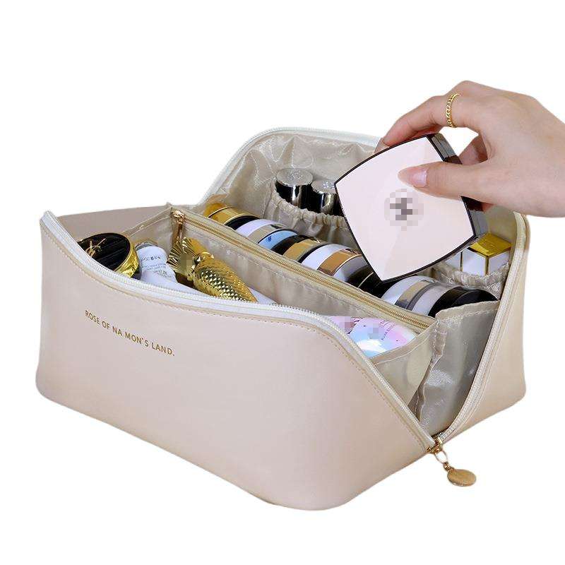 Lady Leather  Travel Makeup Cosmetic Beauty Women Bag Case