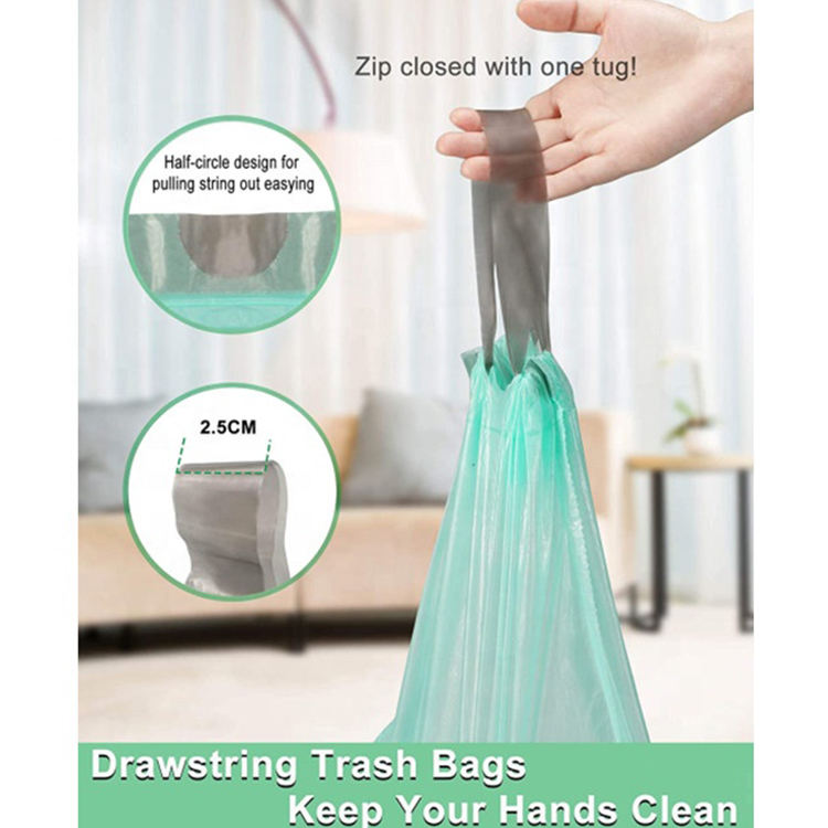 Biodegradable Bag Plastic Drawstring Bag