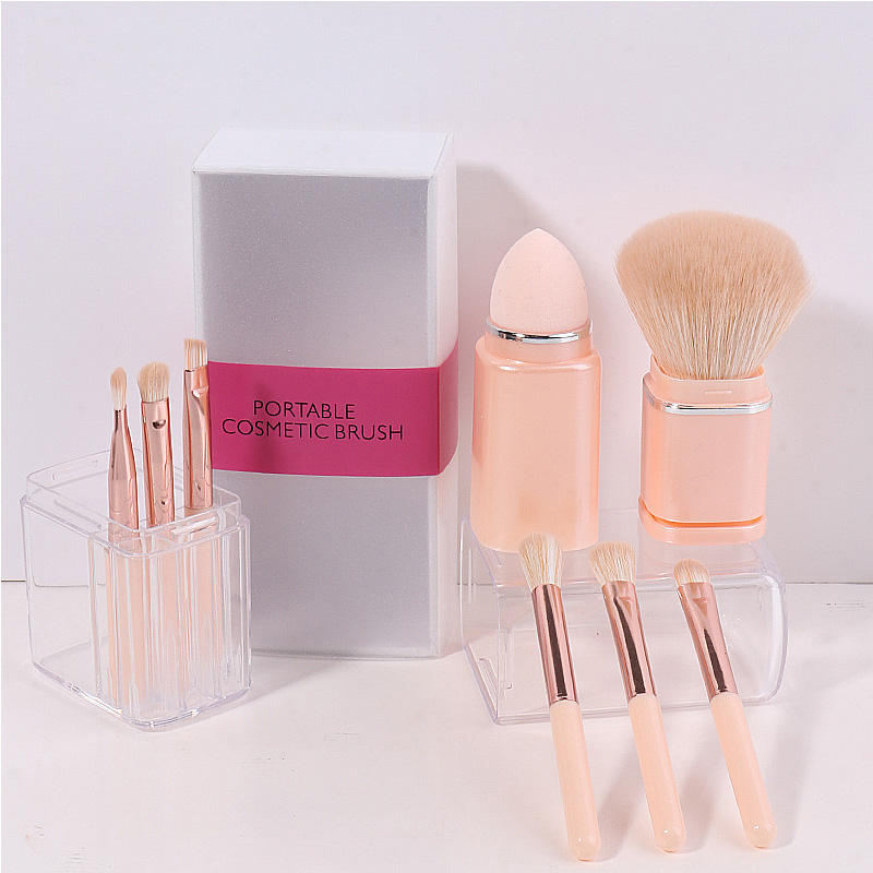 Luxury Complete 8 in 1 Custom Logo Makeup Foundation Brush set Wooden Brushes Makeup Set Brochas De Maquillaje Make Up Brush Set