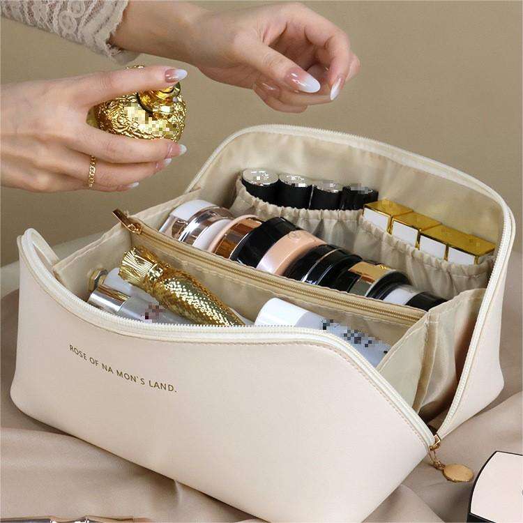 Lady Leather  Travel Makeup Cosmetic Beauty Women Bag Case