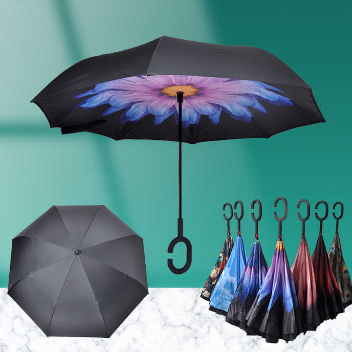 umbrellas corporation gifts inverse magic flower paraguas reversible paraplui reverse inverted umbrella