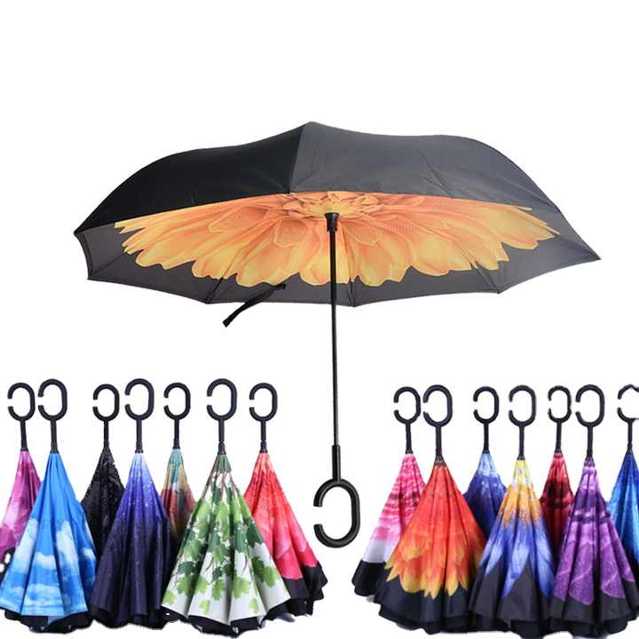 umbrellas corporation gifts inverse magic flower paraguas reversible paraplui reverse inverted umbrella