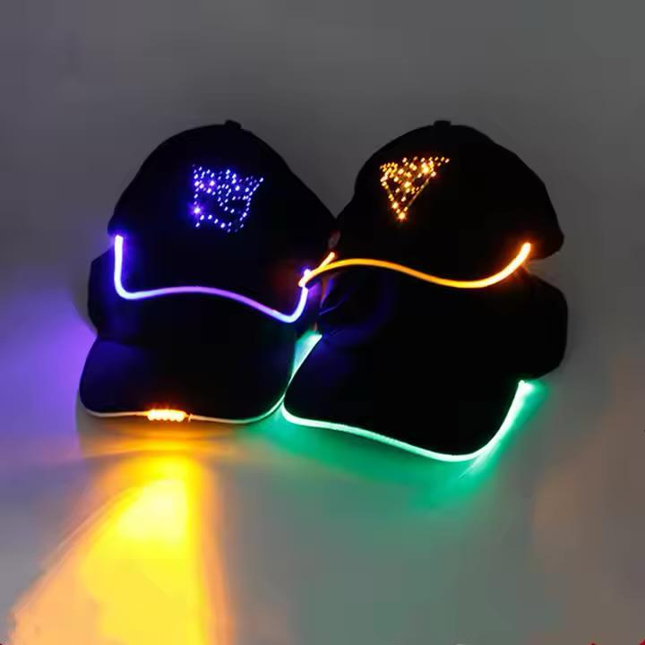 Sports LED Lighting Cap,Baseball Caps With Led  Lights,Led Light Up Hat