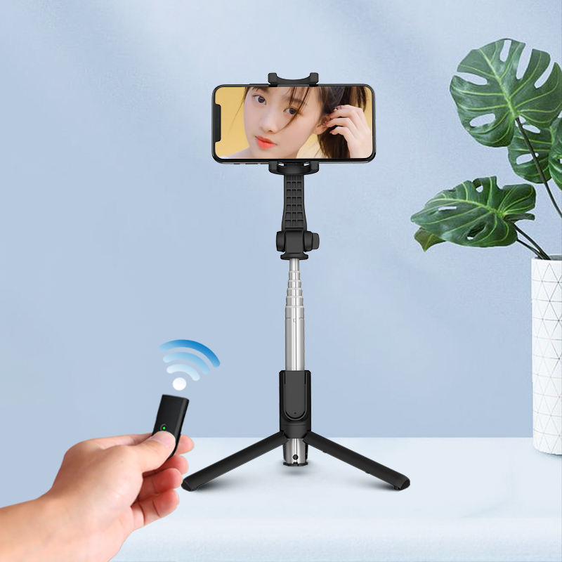 Hot Series Mini Wireless Selfie Stick Telescopic Folding Selfie Stick Tripod With Fill Light